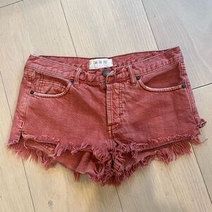 Brand New Free People Denim Shorts (Never Been Worn) size 24